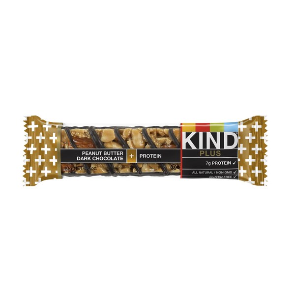 Kind KIND Plus Peanut Butter Dark Chocolate Granola Bar 1.4 oz Packet 673736 - main
